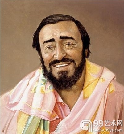 2004年为歌唱家帕瓦罗蒂所画肖像。该画像为未完成作。这幅肖像经帕瓦罗蒂同意出售并把所得款项用于对青年歌唱家的扶持。