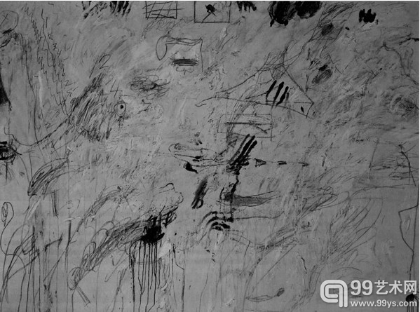 5-16 美国 C.沃恩伯利（Cy Twombly） 作品 1962 199cm×240.5cm