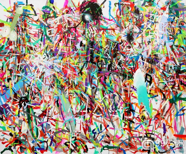 黄淋《“后垃圾”时代》布面油画 240CMX200CM   2013年