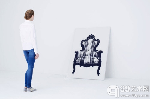 可以坐的油画Canvas悬挂式座椅系列