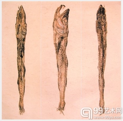  《哭海》 水墨纸本 180×180厘米 2006年