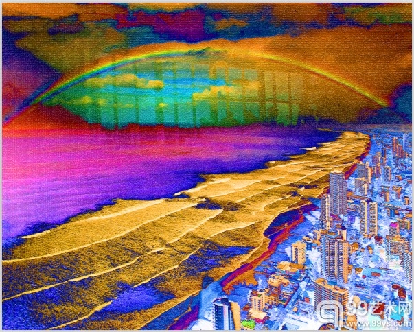 再造之城·彩虹桥110 X 140cm  2009