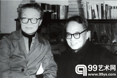 杨绛与钱钟书晚年合影