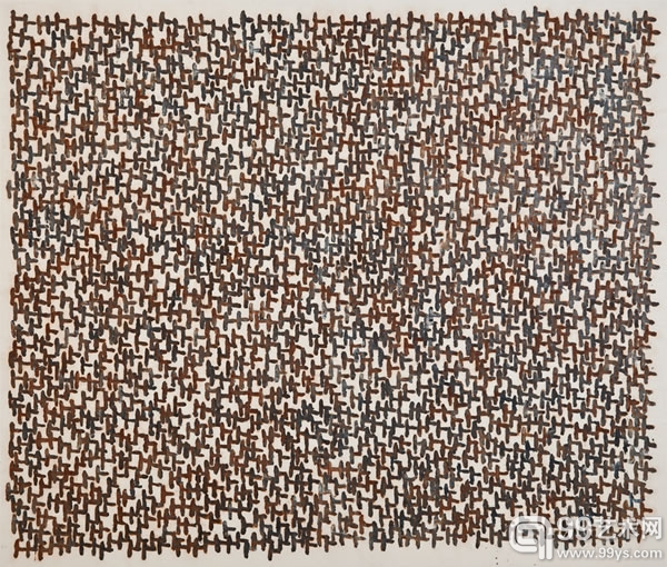 痕迹 2007-10,120x123cm