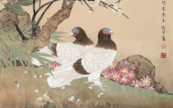 《和平之春》局部