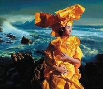 曾传兴 听海 130×150cm 2014年