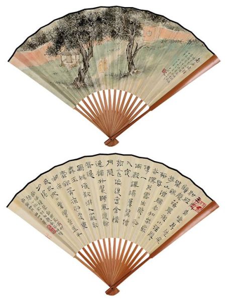 申石伽《南屏晚钟、行书》