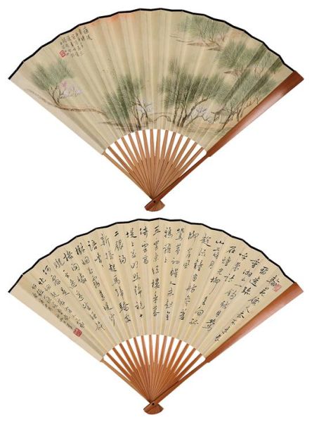 申石伽《苏堤春晓、行书》