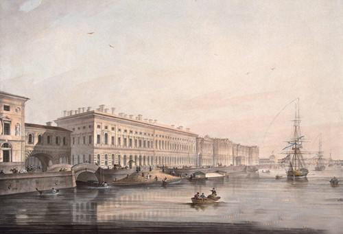 1853年的冬宫，当时一般百姓未得允许仍不得入内