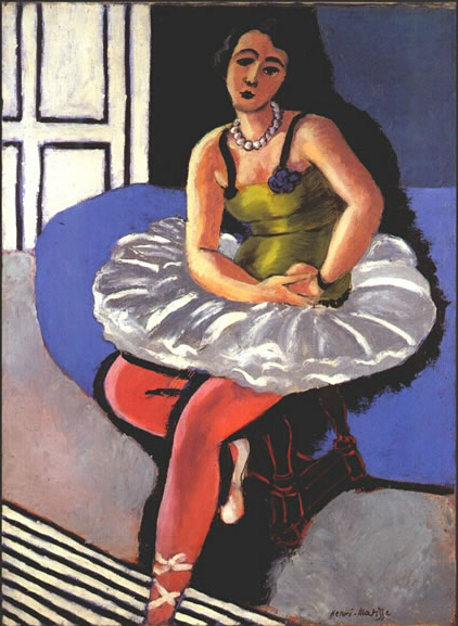 亨利·马蒂斯作品《Ballet Dancer Seated on a Stool》（1927）