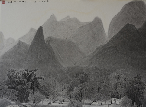 2012年 龟山（纸本）51cm×39cm-