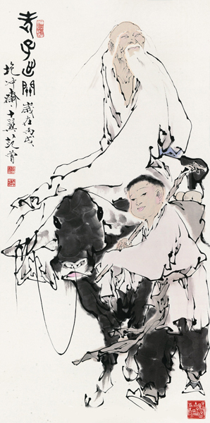 0479 范曾 老子出关 镜心 设色纸本 2006年作 136×68cmRMB 1，725，000
