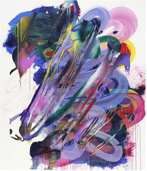 Katharina Grosse作品《o.T.》, 2014,Johann König画廊