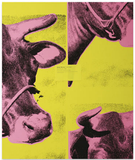 Louise Lawler作品Pink and Yelow and Black I (Red Disaster) from On a Wall, On a Cow, In a Book, In the Mail, 1999,Sprüth Magers画廊