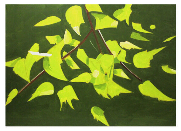 Alex Katz作品《Branches》, 2010,Peter Blum画廊