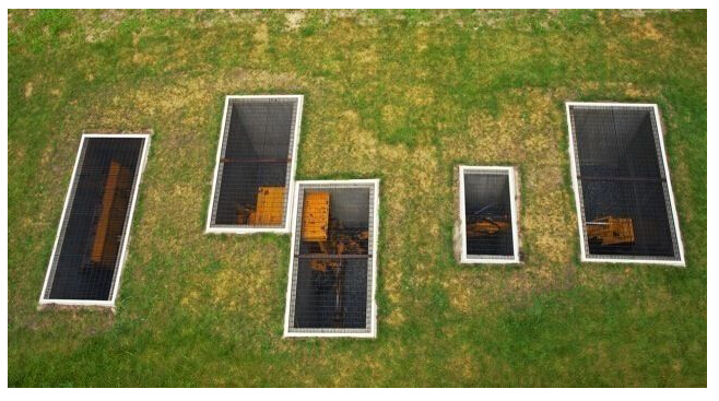 David Brooks作品“A Proverbial Machine in the Garden (aerial view), Storm King Art Center”, 2013，American Contemporary画廊