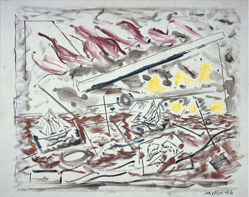 《红色物体》，约翰`马林，1946