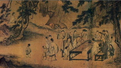 南宋，马远《西园雅集图》