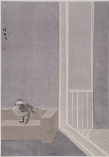 回望_光85.4 x59.8cm 纸本设色 2013