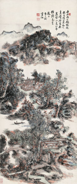 黄宾虹1955年作《南高峰小景》成交价RMB6267.5万元  2014-5-18 中国嘉德