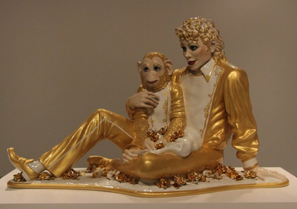 Jeff Koons, Michael Jackson and Bubbles, 1988