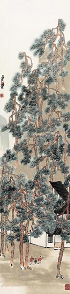 齐白石 松屋饮酒图