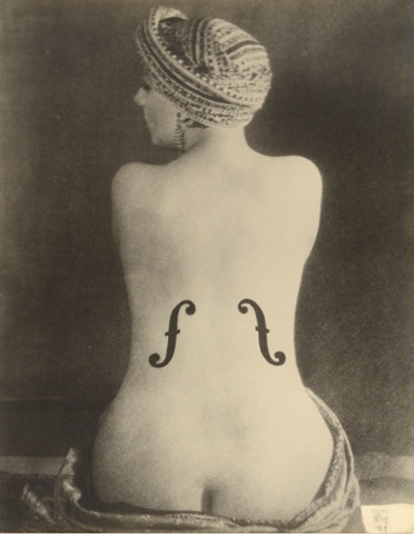  4.曼•雷（Man Ray）的 《Le Violon d`Ingres 》, 1924。