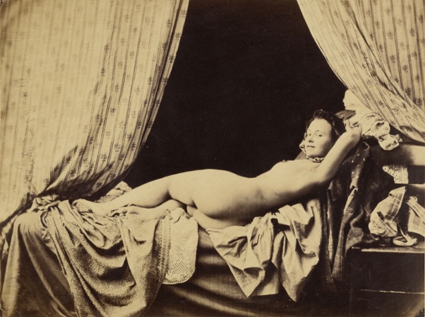 1.牟林（Félix-Jacques Antoine Moulin)的《女性裸体》，1856.