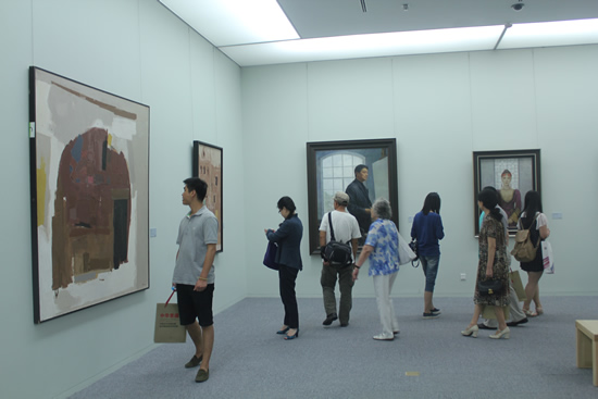 中国当代油画巡展展览现场