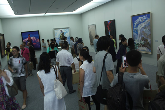 中国当代油画巡展展览现场