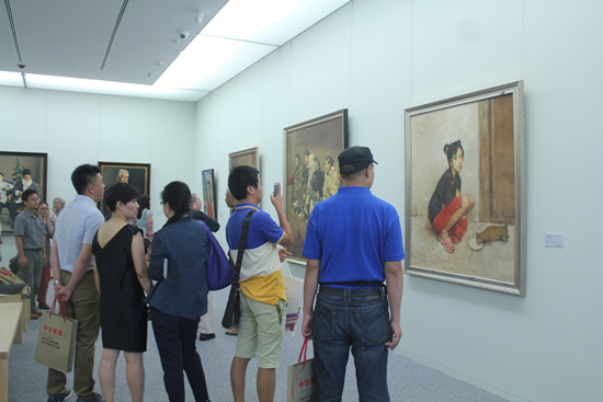 中国当代油画巡展展览现场
