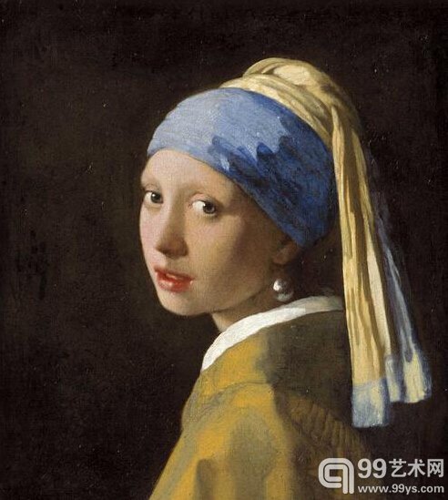 维米尔《戴珍珠耳环的少女》，1665年