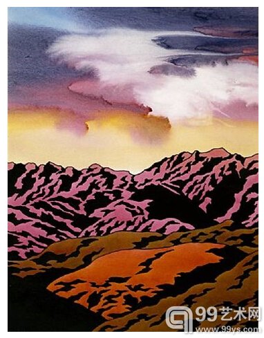 10.肯•普莱斯作品Mountains of New Mexico, 2007