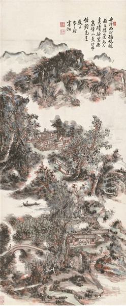 黄宾虹92岁巨制《南高峰小景》