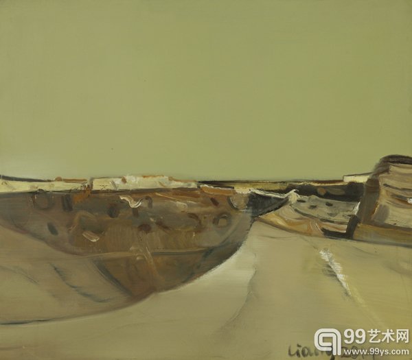 靖边统万城之十三  70×80CM 布面油画 2014 （Tongwan city in Jinbian state No`13 oil painting on canvas 70CM×80CM 2014 )