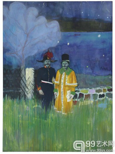  2.彼得·多伊格（Peter Doig）的《GASTHOF》，成交价993.85万英镑。该作创作于2002-2004年间，规格为274.5x200cm，原先估价为300-500万英镑。