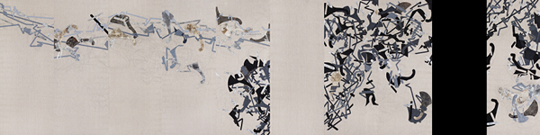 李飒，历史的断裂与嬗变 250cm×1000cm 2010年 综合材料