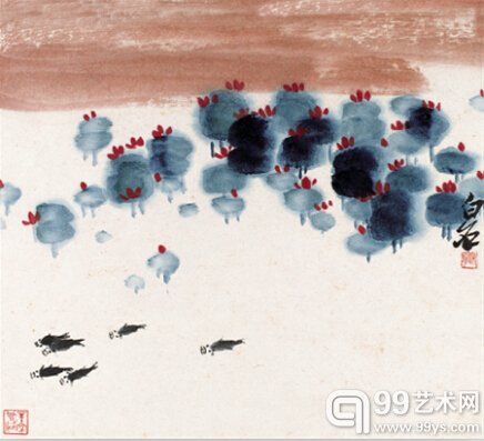 齐白石《山水册页》