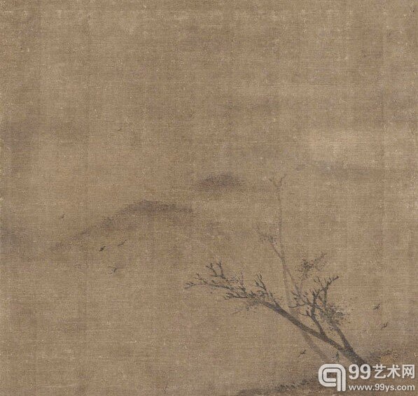 梁楷--枯木图--绢本