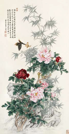 俞致贞《国色劲节》上海荣宝 2013秋拍拍品