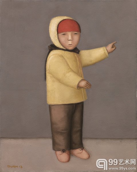 段建伟 《小孩》 2012年 布面油画 100×80cm