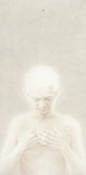 杭春晖 《往生之一》  2013  纸本水墨 100×50cm