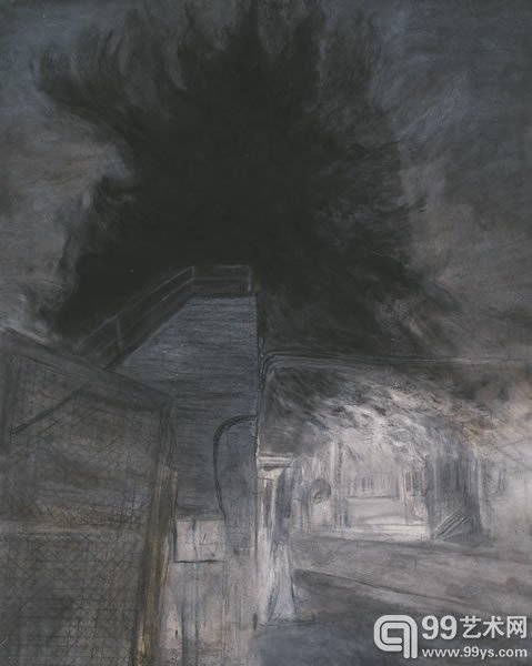 徐加存 《树系列之一》 2008 纸本水墨 180×160cm