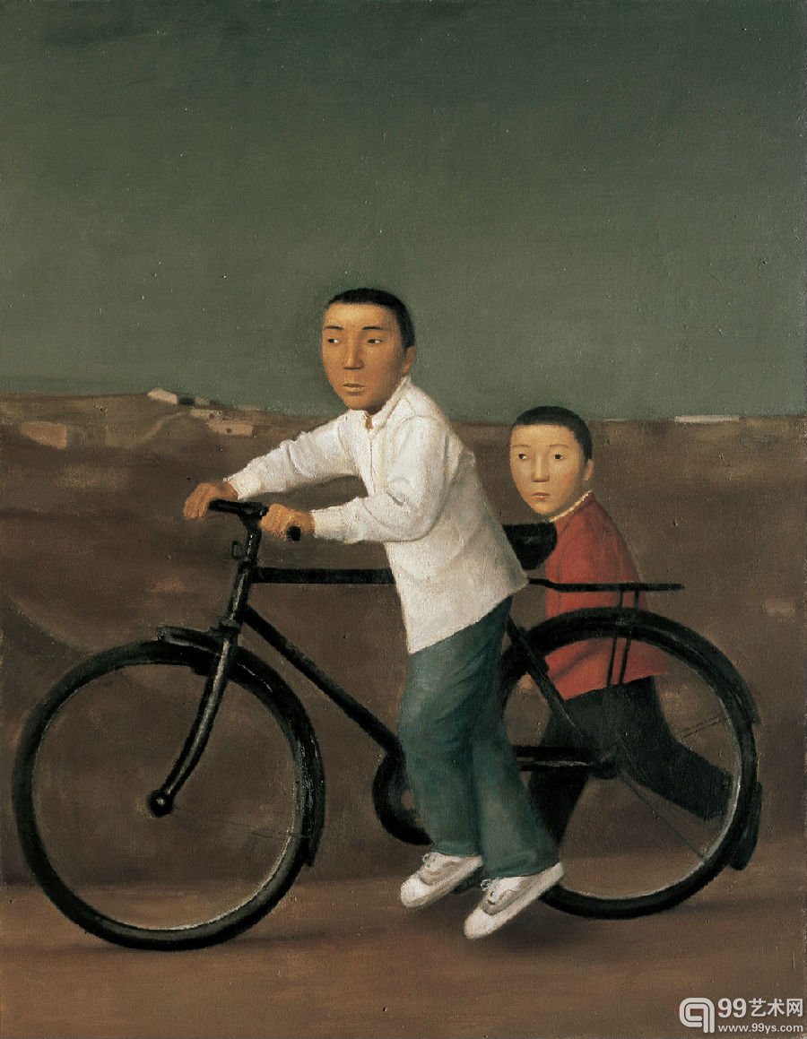 段建伟　《滑行》 2008　布面油画　180×140cm
