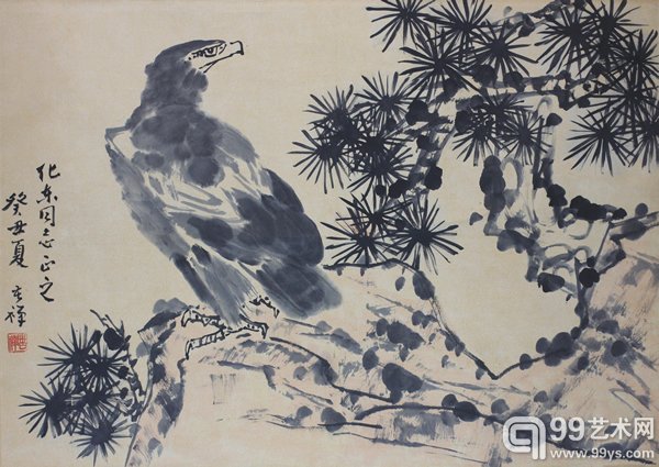 李苦禅 松鹰图 68