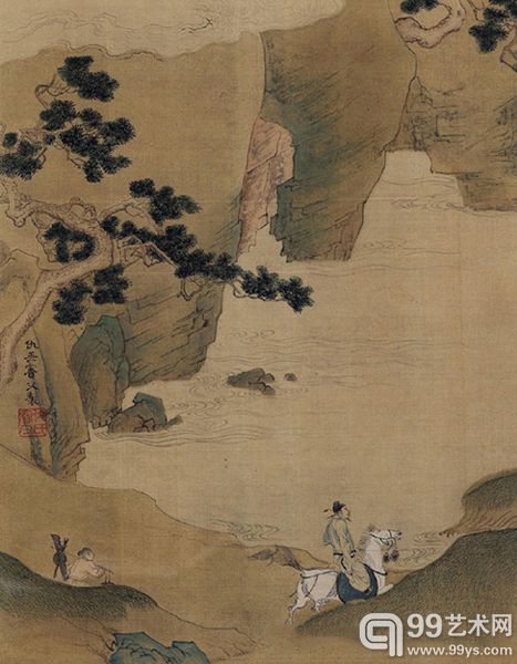 2014春 1125 /   仇英 《江间行旅图》