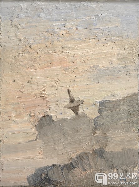孤独峰 40x30cm 布面油画 2012