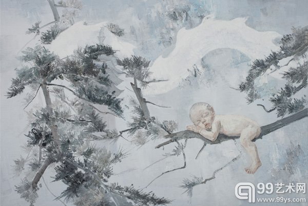 哪吒 135x200cm 布面油画 2014