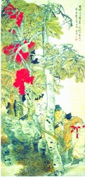 《观剑图》任伯年
