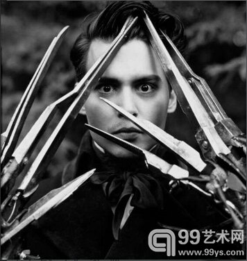 《剪刀手爱德华》时候的约翰尼·德普